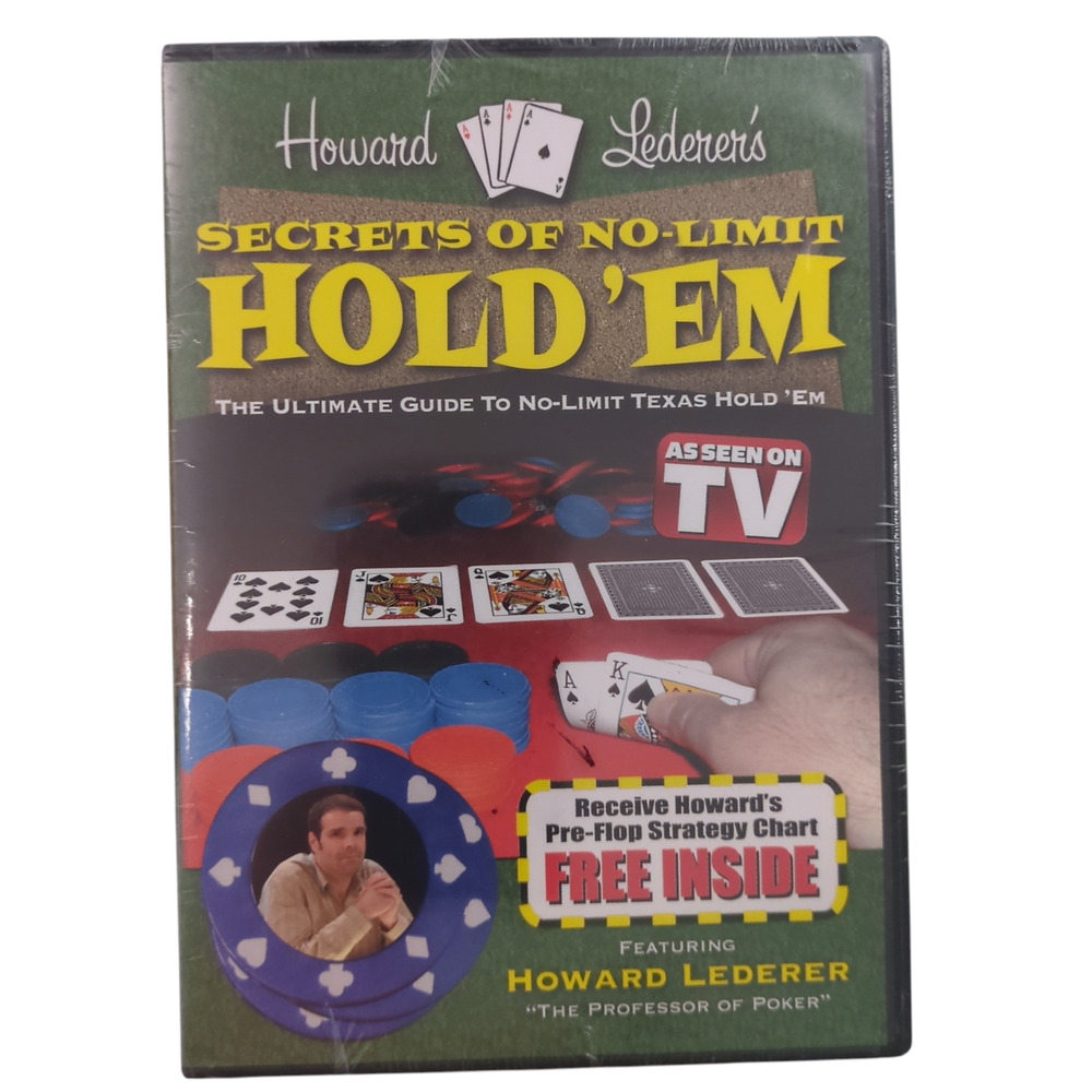 Howard Lederer's Secrets of No-Limit Hold 'Em DVD 2004 Poker Strategy Guide New